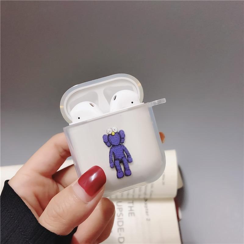 KAWS Clear Acrylic AirPods Case Shock Proof Cover