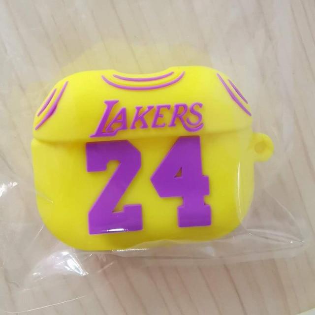 Basketball Lakers No. 24 Jersey AirPods Pro Case Shock Proof Cover