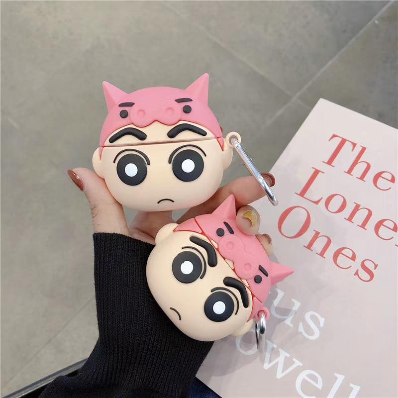 Crayon Shin Chan 'Pig Hat' Premium AirPods Case Shock Proof Cover