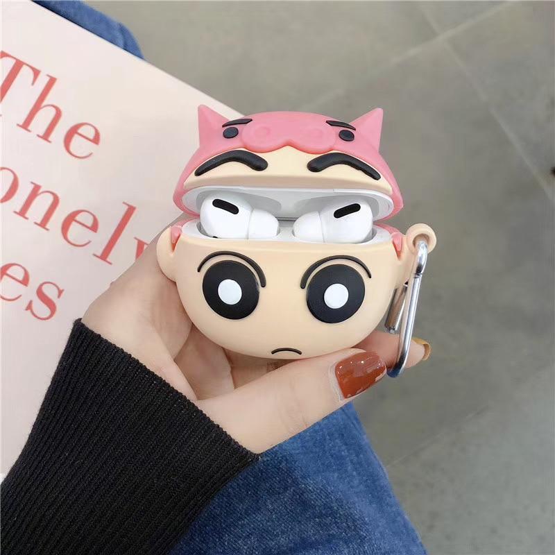 Crayon Shin Chan 'Pig Hat' Premium AirPods Pro Case Shock Proof Cover