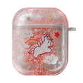 Glitter Liquid Quicksand Unicorn AirPods Case Shock Proof Cover