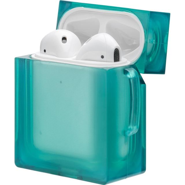 Square Hard Acrylic AirPods Case Shock Proof Cover