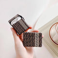 Brown Luxury Pattern 'Modular' AirPods Case Shock Proof Cover