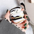 Marble and Gold Filigree Plastic AirPods Case Shock Proof Cover