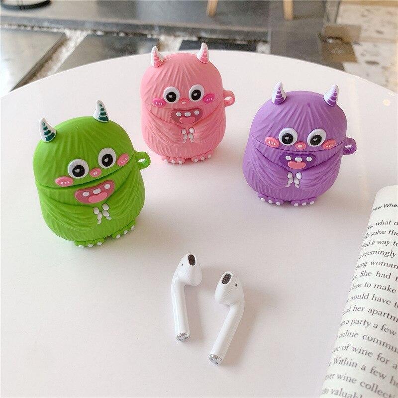 Cute Doodle Monster Premium AirPods Case Shock Proof Cover