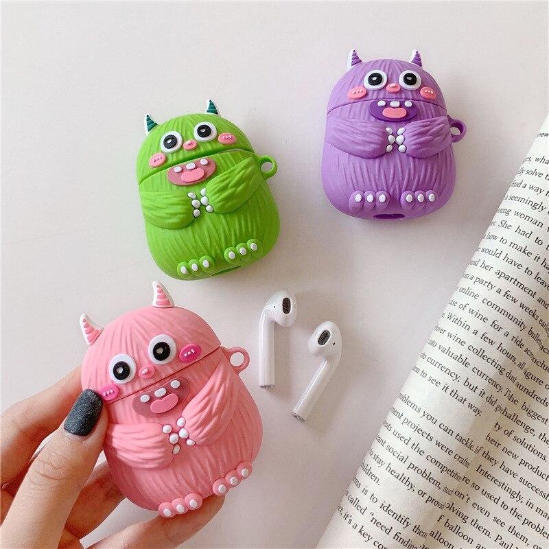 Cute Doodle Monster Premium AirPods Case Shock Proof Cover