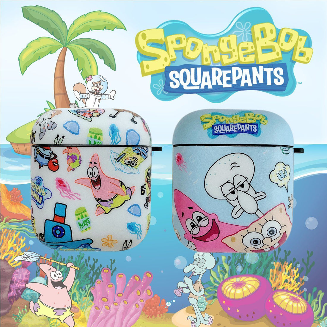 Spongebob 'The Crew' AirPods Case Shock Proof Cover