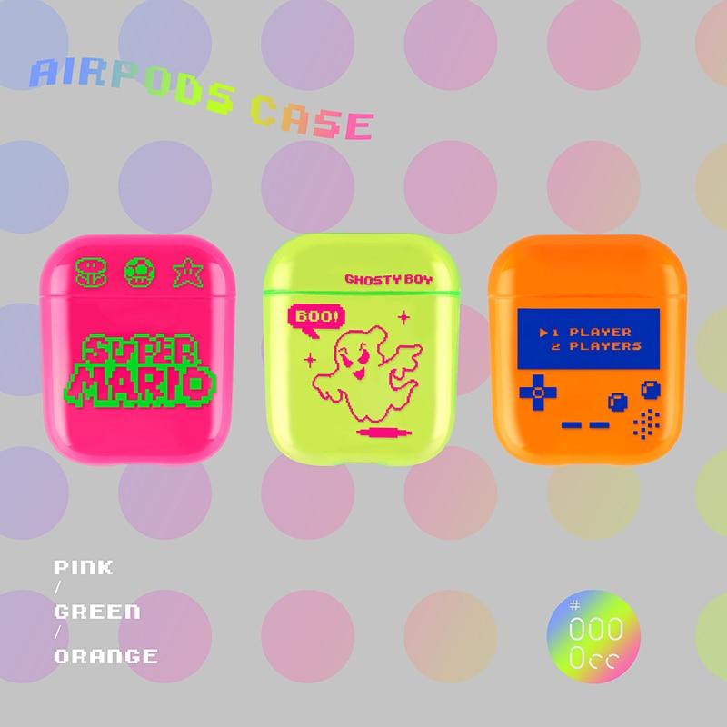 Fluorescent Neon Classic Nintendo AirPods Case