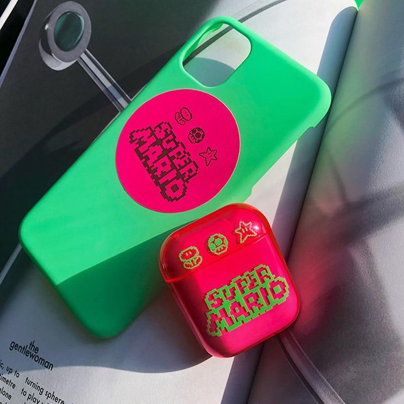 Fluorescent Neon Classic Nintendo AirPods Case