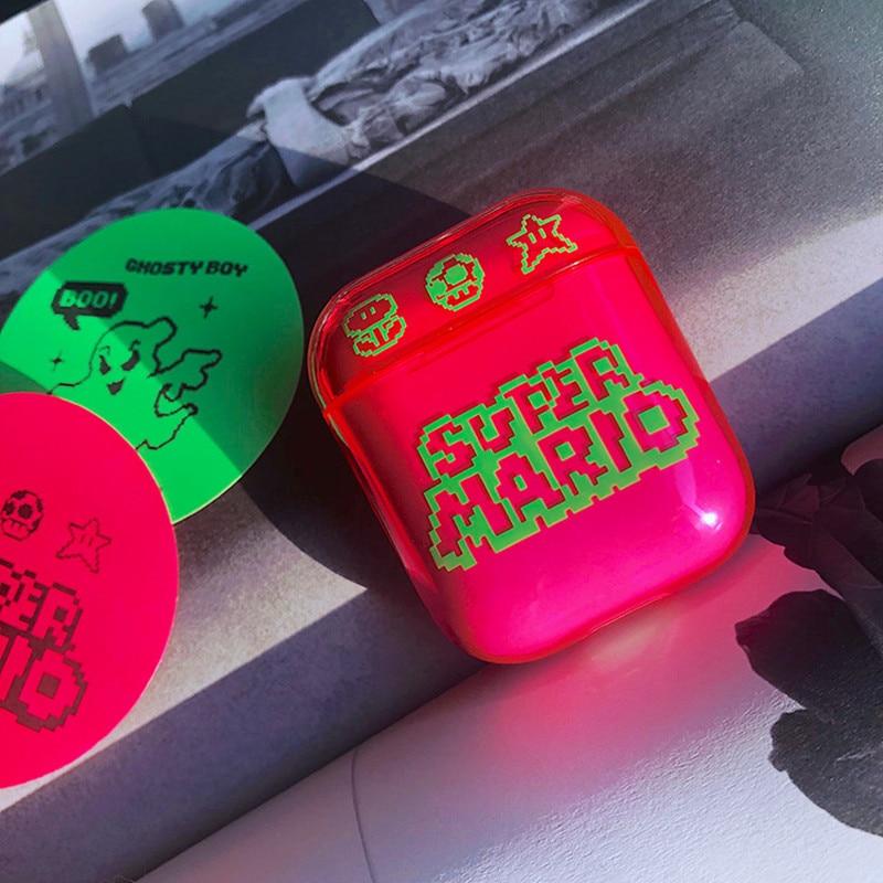 Fluorescent Neon Classic Nintendo AirPods Case