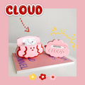 Cute Purple Bear | Pink Cloud Premium AirPods Case Shock Proof Cover