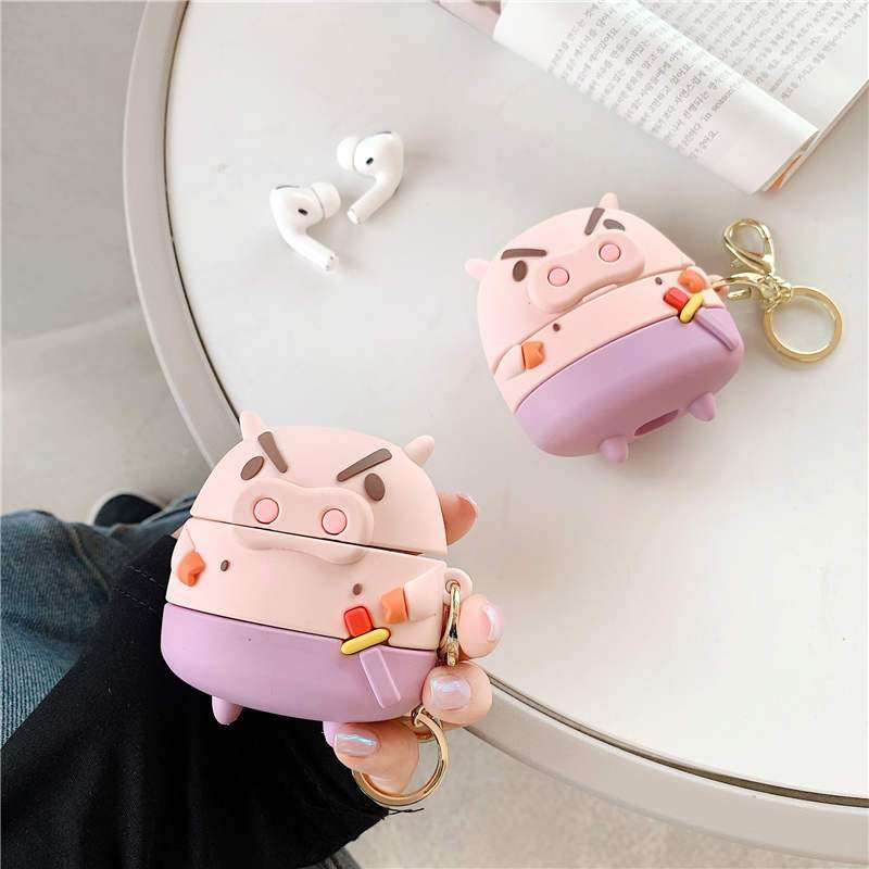 Crayon Shin Chan 'Buriburizaemon | Pig | Sword' Premium AirPods Case Shock Proof Cover