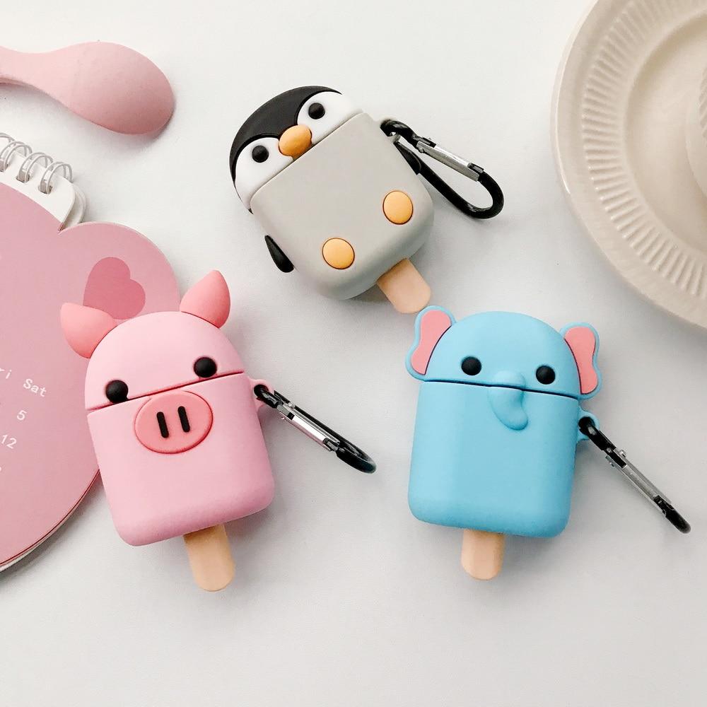 Pig Ice Cream Premium AirPods Case Shock Proof Cover