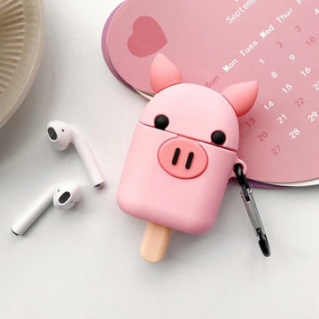 Pig Ice Cream Premium AirPods Case Shock Proof Cover