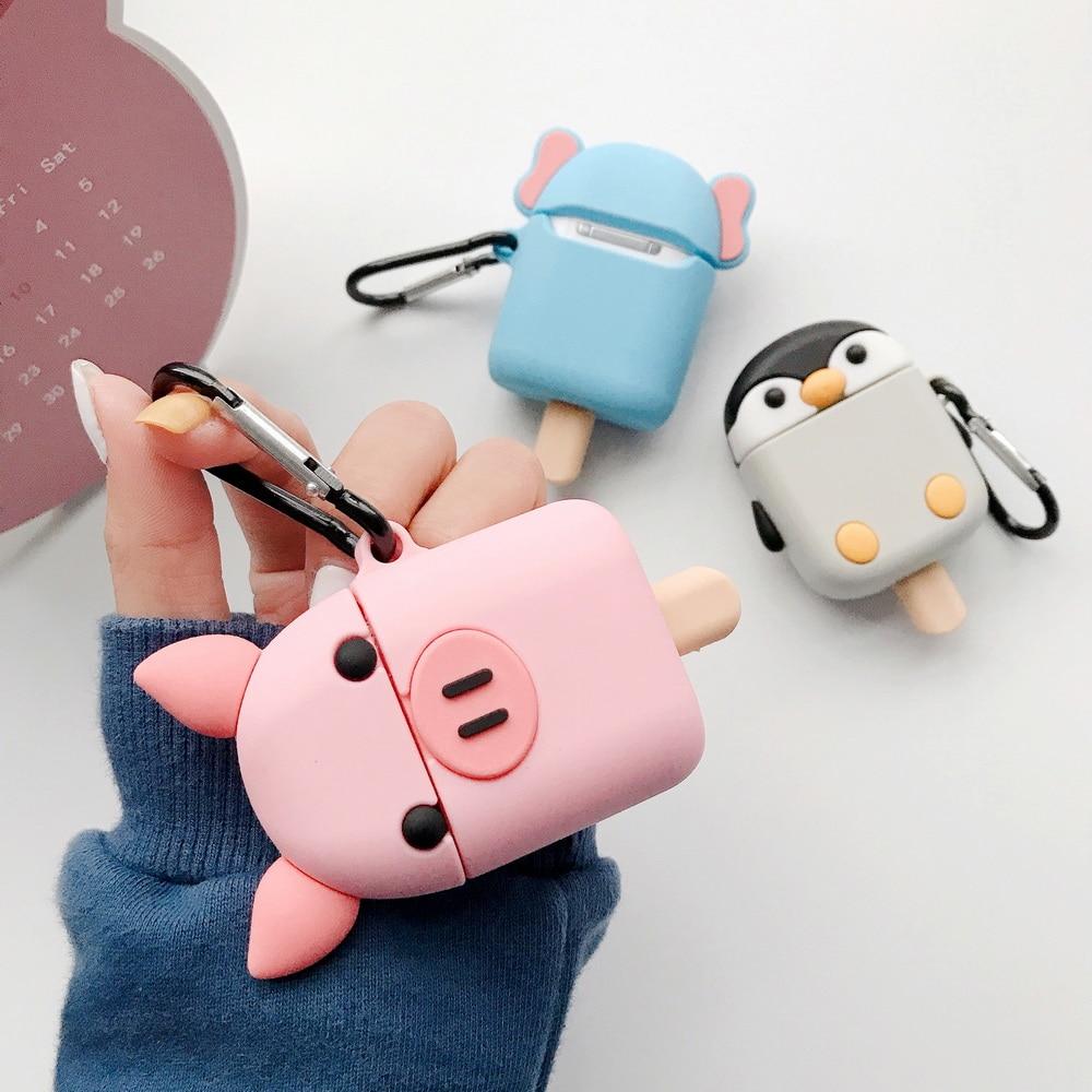 Pig Ice Cream Premium AirPods Case Shock Proof Cover