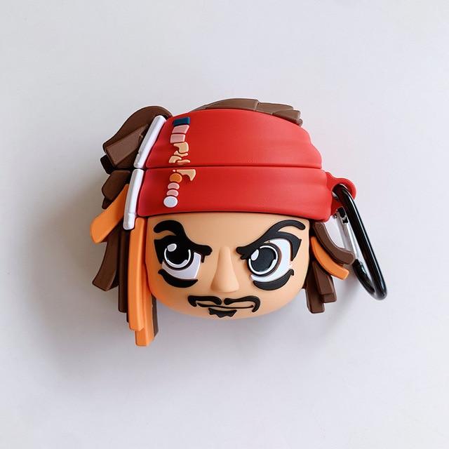 Captain Jack Sparrow 'Comic' Premium AirPods Case Shock Proof Cover