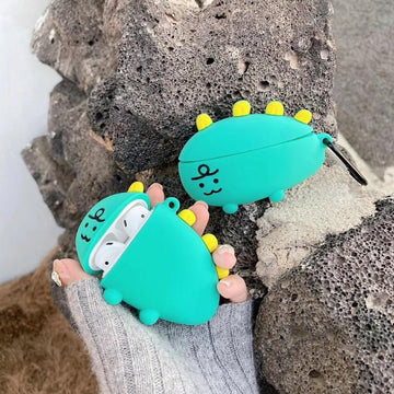 Cartoon Dinosaur Premium AirPods Case Shock Proof Cover