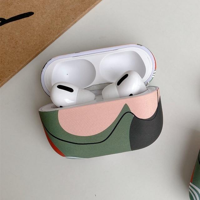 Modern Art Silicone AirPods Pro Case Shock Proof Cover