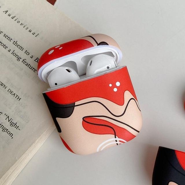 Modern Art Silicone AirPods Case Shock Proof Cover