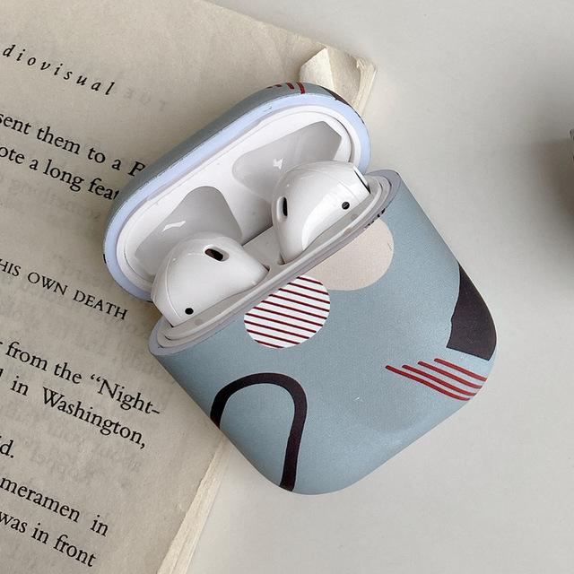 Modern Art Silicone AirPods Case Shock Proof Cover