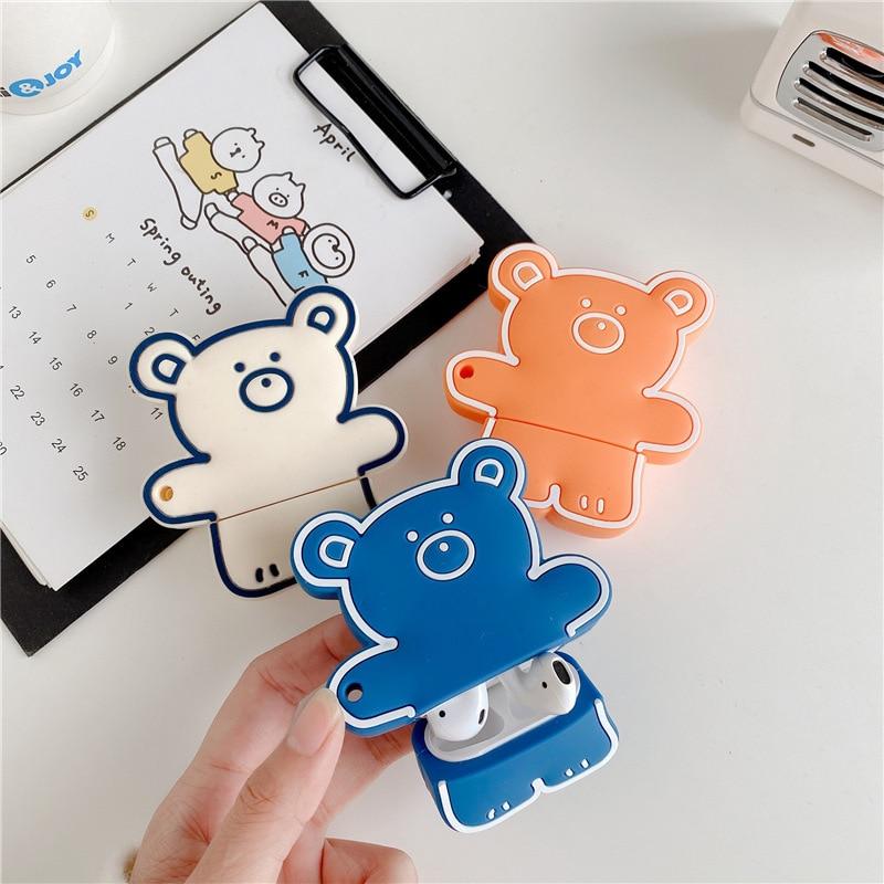 Teddy Bear 'Pencil' Premium AirPods Case Shock Proof Cover