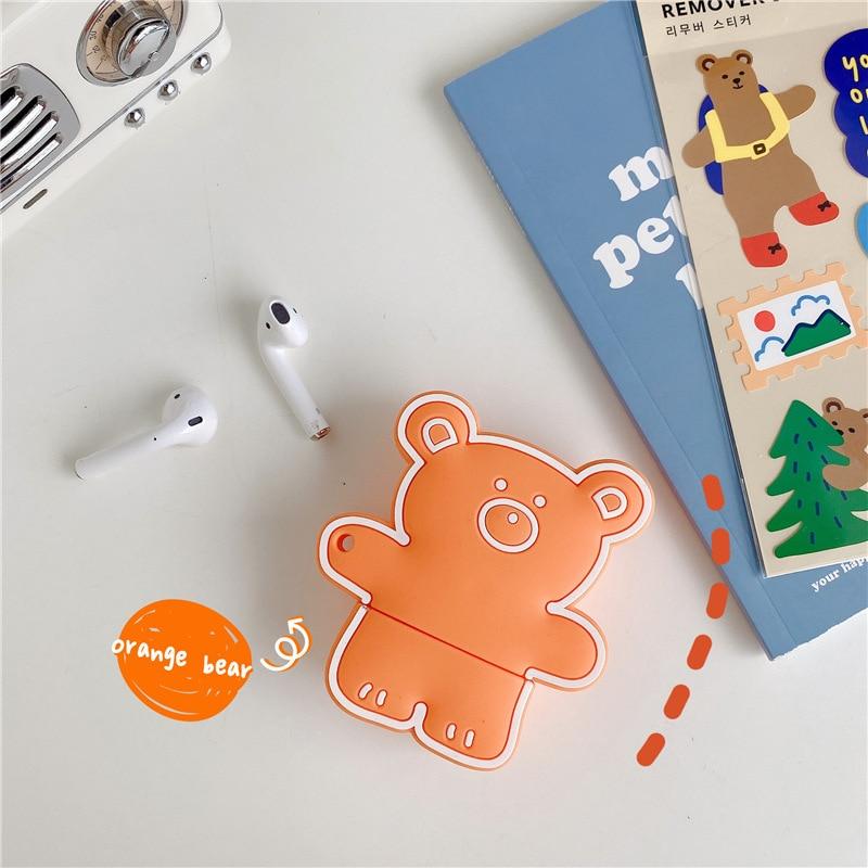 Teddy Bear 'Pencil' Premium AirPods Case Shock Proof Cover