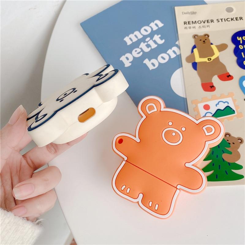 Teddy Bear 'Pencil' Premium AirPods Case Shock Proof Cover