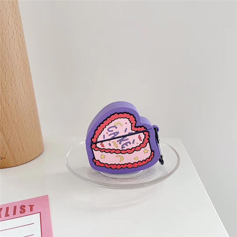 Heart Birthday Cake Premium AirPods Case Shock Proof Cover