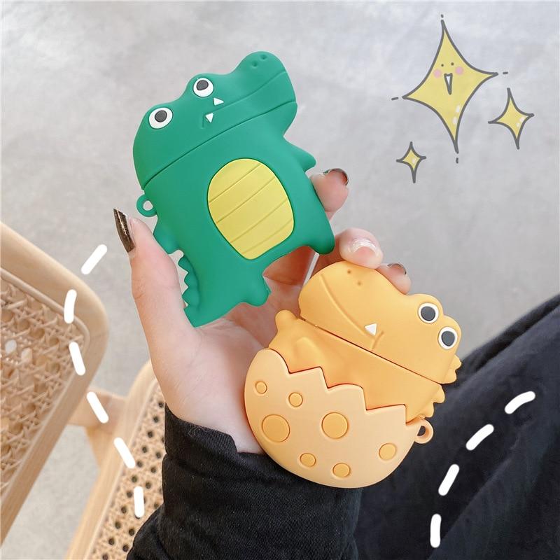 Cute Cartoon Crocodile Premium AirPods Case Shock Proof Cover