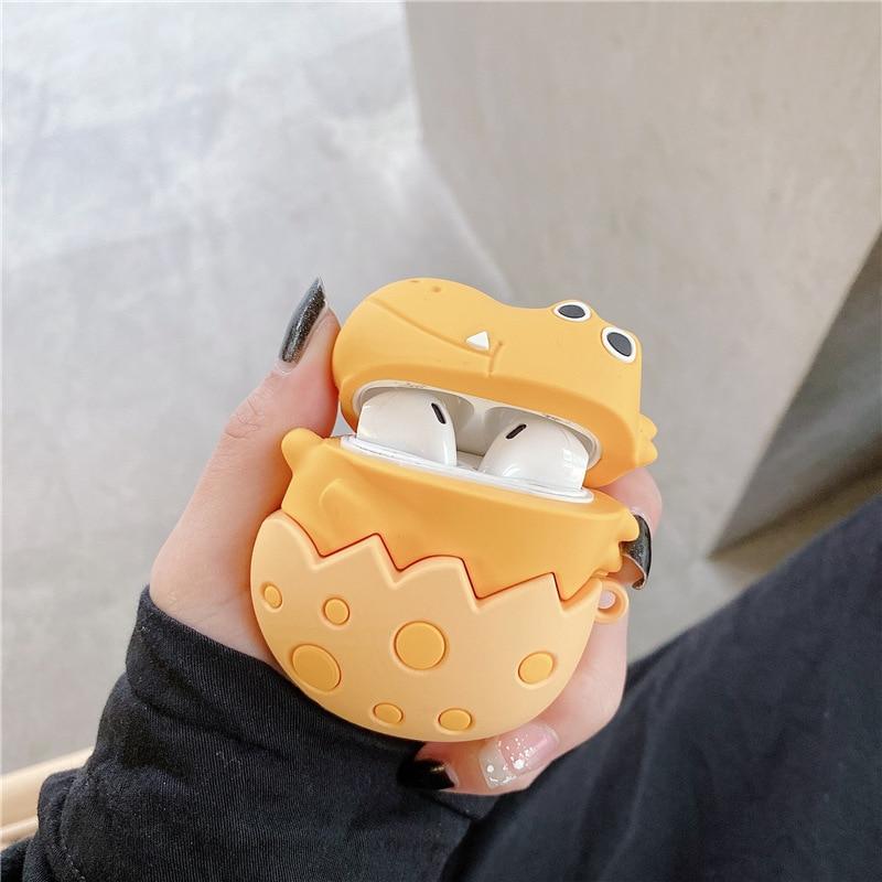 Cute Dinosaur Egg Premium AirPods Case Shock Proof Cover