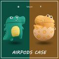 Cute Cartoon Crocodile Premium AirPods Case Shock Proof Cover