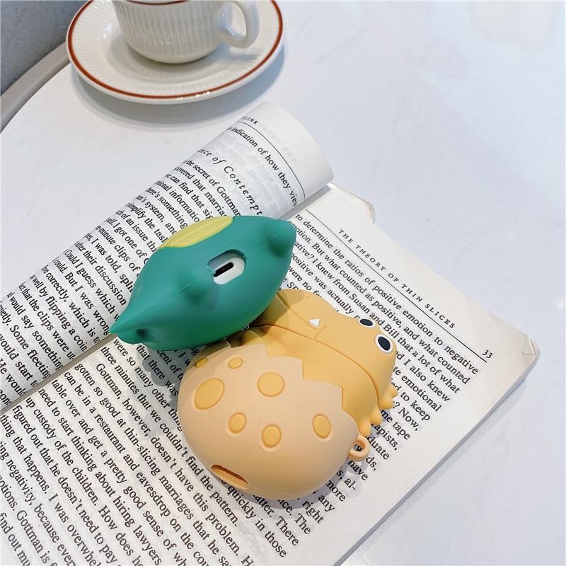 Cute Cartoon Crocodile Premium AirPods Case Shock Proof Cover