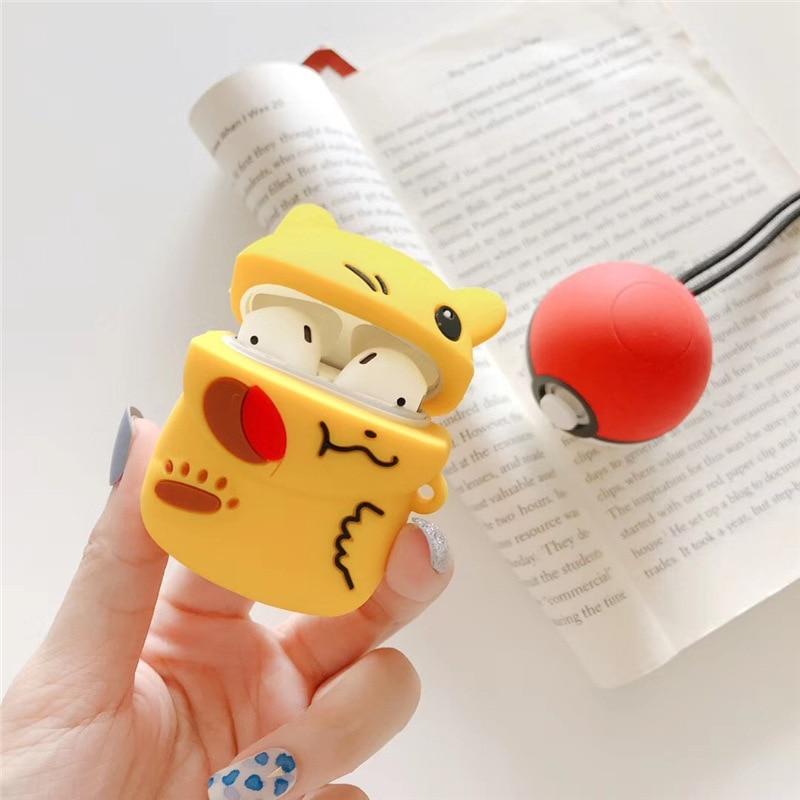 Pokemon 'Pikachu | Battle' Premium AirPods Case Shock Proof Cover