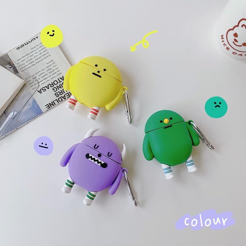 Cute Cartoon Monster Premium AirPods Case Shock Proof Cover