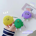 Cute Cartoon Monster Premium AirPods Case Shock Proof Cover