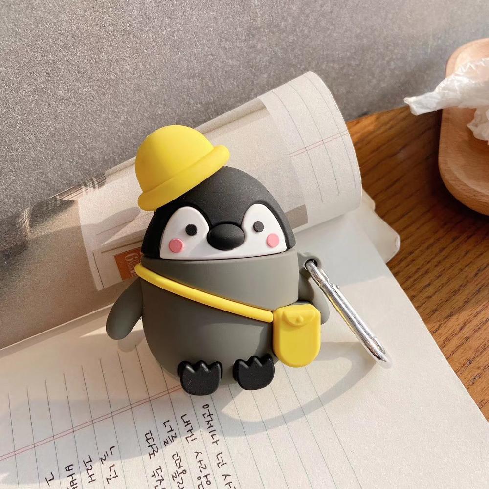 Penguin 'Going on an Adventure' Premium AirPods Case Shock Proof Cover