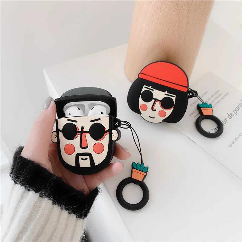 Leon the Professional 'Leon | Jean Reno' Premium AirPods Case Shock Proof Cover