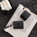 Off White Vegan Leather Airpods Holster