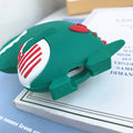 Cute Excited Dino AirPods Case Shock Proof Cover