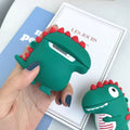 Cute Excited Dino AirPods Case Shock Proof Cover