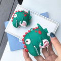 Cute Excited Dino AirPods Case Shock Proof Cover