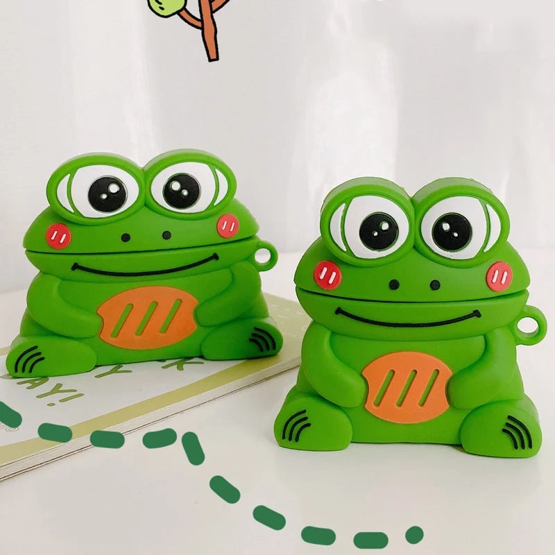 Cute Cartoon Happy Frog Premium AirPods Pro Case Shock Proof Cover