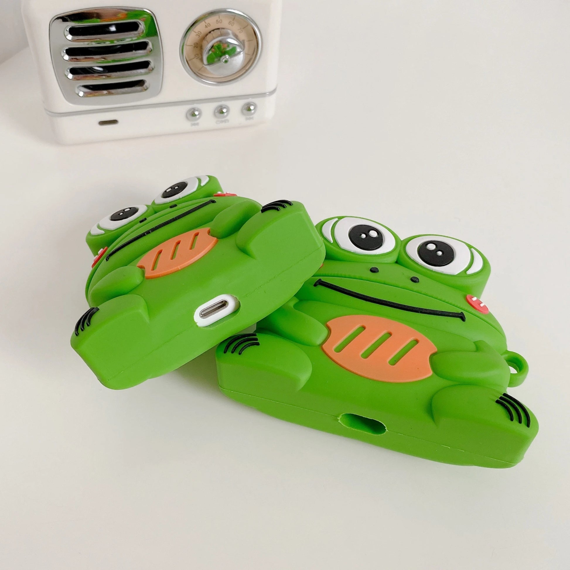 Cute Cartoon Happy Frog Premium AirPods Pro Case Shock Proof Cover