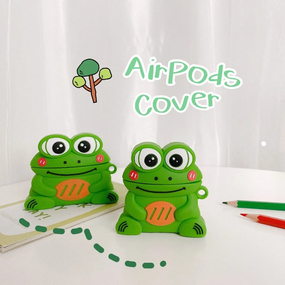 Cute Cartoon Happy Frog Premium AirPods Pro Case Shock Proof Cover