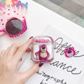 Toy Story 'Lotso' Clear Liquid Glitter Silicone AirPods Case Shock Proof Cover