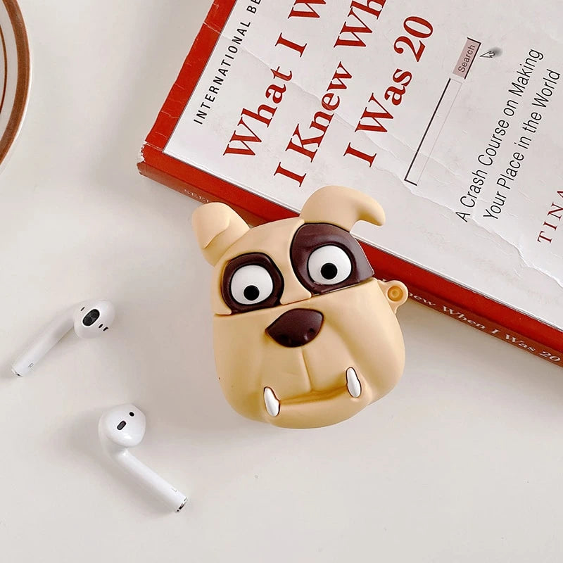 Cute Bulldog Premium AirPods Case Shock Proof Cover