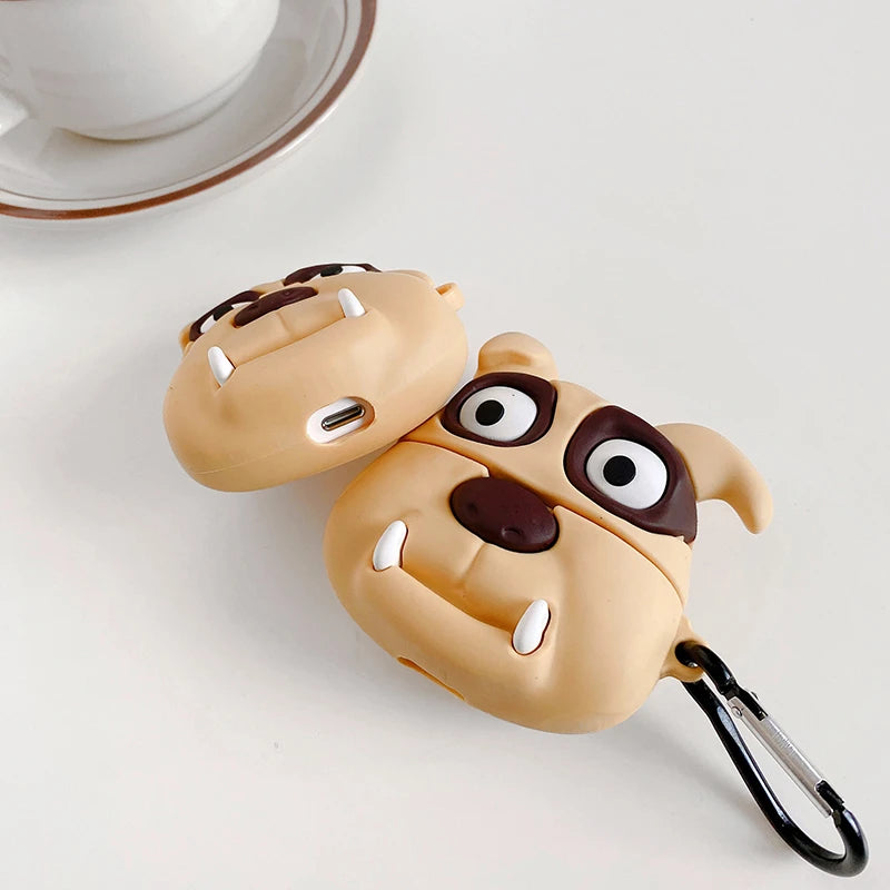 Cute Bulldog Premium AirPods Case Shock Proof Cover