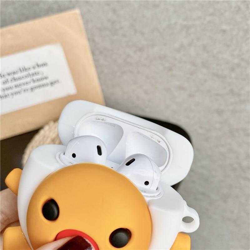 Excited Hard Boiled Egg Premium AirPods Case Shock Proof Cover