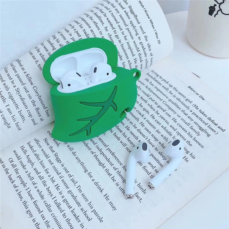 Cute Leaf Premium AirPods Case Shock Proof Cover