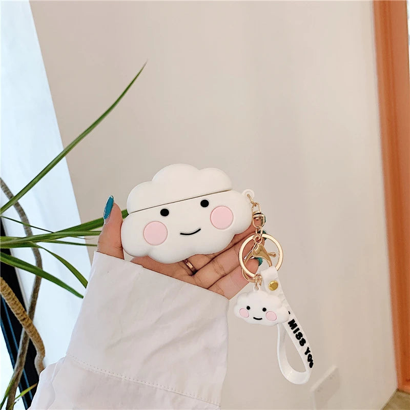 White Cloud Premium AirPods Case Shock Proof Cover